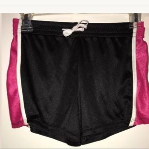 Girls Black & Pink Danskin Now Shorts 10/12
